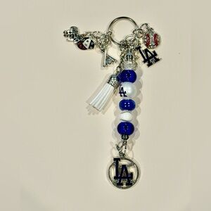 LA Dodgers Themed Keychain Purse Bag Charms